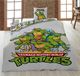 Teenage Mutant Ninja Turtles Dekbedovertrek - Eenpersoons - 140 x 200 cm - 65 x 65 cm - Polycotton