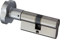 Nemef 116/9 Veiligheidsknopcilinder - Mat Vernikkeld - Met Anti-slagpick en Boorbelemmering