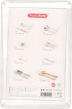 Plasticforte Lade organizer Skuff - transparant - kunststof - 15 x 23 x 5 cm - modulair - ladeverdeler