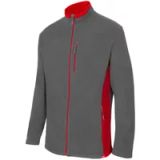 VELILLA 201504; tweekleurige fleecejas; kleur grijs en rood; maat XS