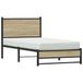 Maison Exclusive - Lit exclusif en métal, finition chêne Sonoma, sans matelas, dimensions 90x200 cm
