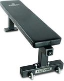 Matchu Sports - Fitnessbank - Halterbank - 120 cm - Sportschoolkwaliteit - Zwart