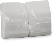 MORIGAMI Miniservis servetten, 17 x 17 cm, wit, 200 servetten van gerecycled papier, 1-laags, geschikt voor levensmiddelen, ideaal voor bars, restaurants en evenementen