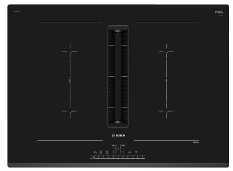 Bosch Serie 6 PVQ731F15E - 70cm Induction Hob - Black - Built-in