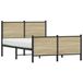 Maison Exclusive Lit en métal exclusif, finition chêne Sonoma, sans matelas, dimensions 120x200 cm