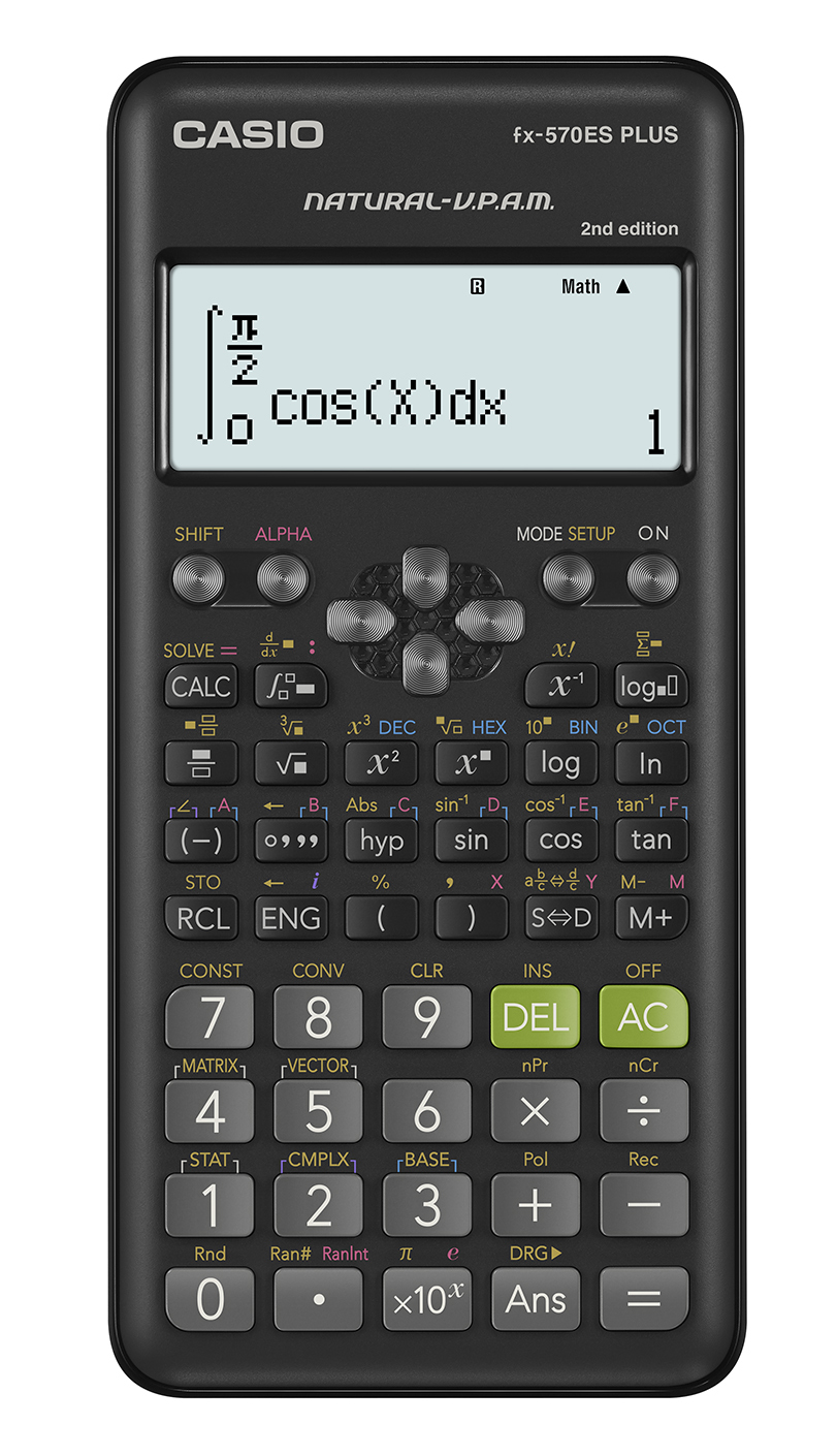 Casio FX-570ES Plus 2 - Zwart - Wetenschappelijke rekenmachine