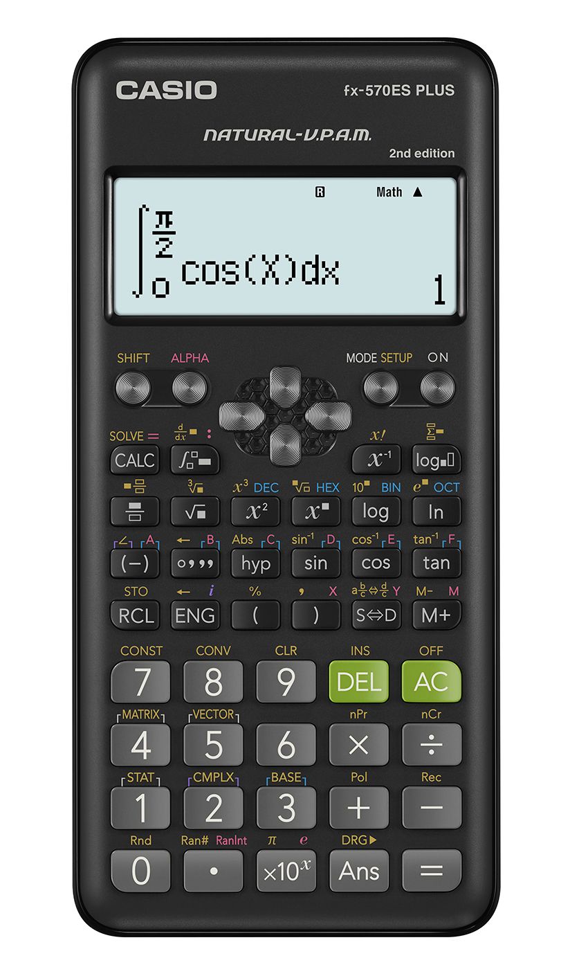 Casio FX-570ES Plus 2 - Zwart - Wetenschappelijke rekenmachine