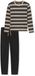 Schiesser katoenen heren pyjama lange mouw - Zwart - Casual Nightwear - 52