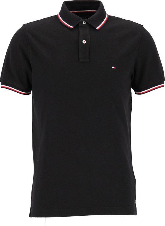 Tommy Hilfiger Core Slim Fit Polo - Zwart - Heren - Maat S