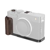 SmallRig 6237 L-Shaped Mount Plate with Wooden Handle for FUJIFILM X-E5, Ebony / Black
