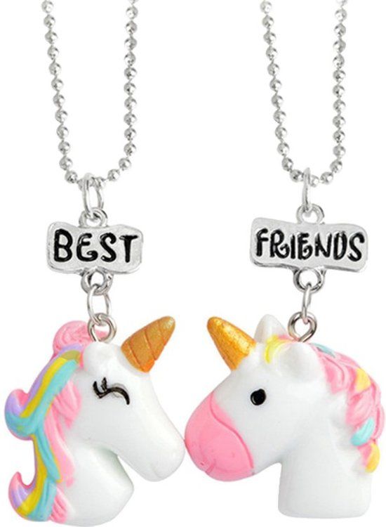Fako Bijoux® - Vriendschapsketting - Unicorn/Eenhoorn - Best Friends - Groot