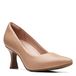 Clarks Kataleyna Gem pump voor dames, Warm beige leer, 38.5 EU Breed