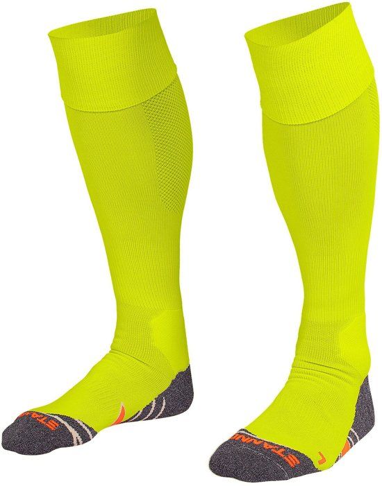 Stanno Uni II Voetbal Sportsokken - Maat 30 - Unisex - neon geel/grijs/oranje