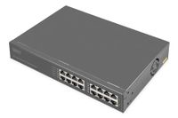 DIGITUS PoE+ injector - 8 RJ45 poorten - Gigabit - IEEE802.3bt - 250W PoE budget - uitgangsspanning 54VDC - 10/100/1000 Mbit/s - 100m bereik - Plug & Play - Zwart