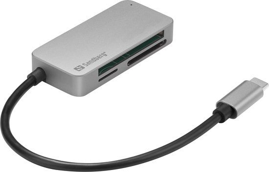 Sandberg USB-C Multi Card Reader Pro - 136-38 - Black