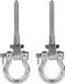 Sans marque - Suspension pivotante - Acier inoxydable 304 - Accessoires de balançoire - Crochet de balançoire avec poutre en bois en acier inoxydable - Suspension pivotante avec 180 degrés - Robuste - 180° - 2 pièces - Matériel de fixation pour hamac de yoga et balançoire de sac de sable