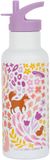 A Little Lovely Company XL Dubbelwandige RVS drinkfles thermos - Bloementuin