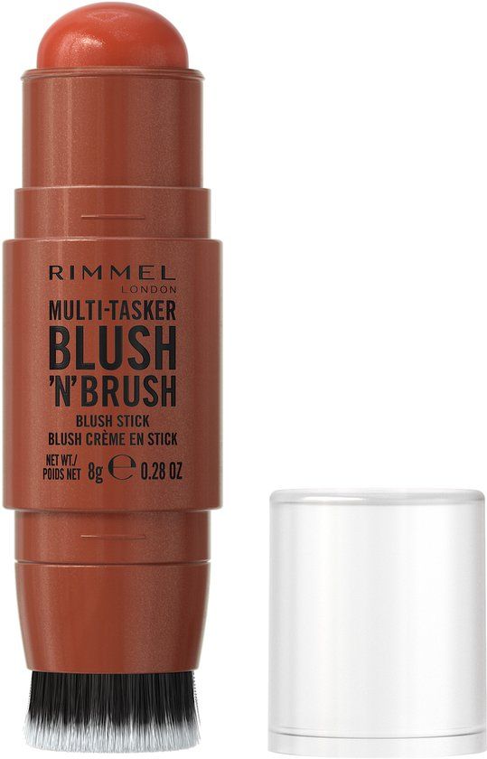 Rimmel London Multi-Tasker Blush'N'Brush Stick, Nearly Suede, 8 g