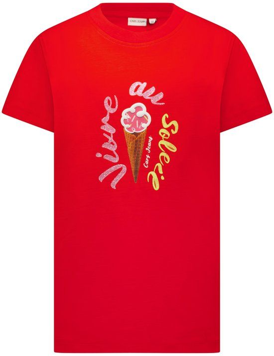 Cars Jeans T-shirt Zyfra jr. - Meisjes - Rood - Maat 152