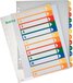 Leitz WOW A4+ Tabbladen 1-12 - 11-gaats - Assorti - 10 stuks