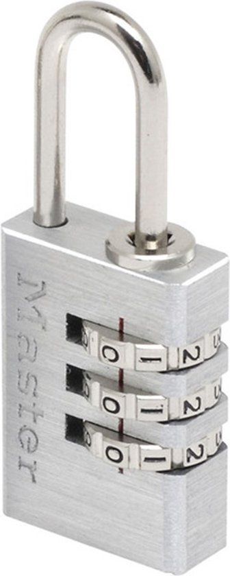 MasterLock Hangslot - Cijferslot - Aluminium - 20mm - Grijs