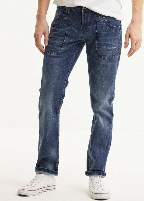 Cars Jeans Bedford Regular Fit Comfort Stretch Sutton Stone Used Heren Jeans - Maat W31 X L32