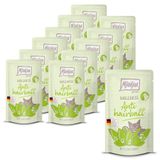 MjAMjAM - Premium natvoer voor katten - Wellness - Anti Hairball - Kip, 12 pak (12 x 125g), graanvrij