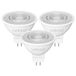 Linkind Ledlampen GU5.3 12V 3,4W Warm Wit 2700K 360lm 36° MR16 12V AC/DC Niet Dimbaar 3 Stuks