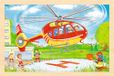 Goki Houten Legpuzzel - Heli en Brandweerwagen - 24 Stukjes