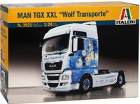 Italeri Modelbouwpakket Vrachtwagens - 3921 MAN TGX XXL -Wolf Transporte- Plastic - 1:24 - Modelbouw