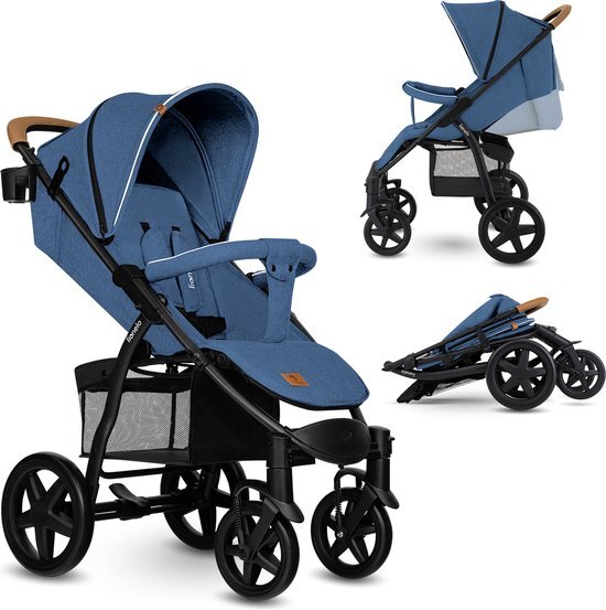 Lionelo Buggy Annet Plus Blauw Denim