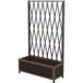 Hwc-g21 Treillis en aluminium, treillis à ciseaux pour jardinières et pots de fleurs, acier 152 x 9