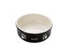 Nobby Honden keramische kom DOG, zwart/beige 13,5 x 13,5 x 5 cm, 1 stuk