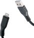 Celly Black Label USB-A naar Lightning snellaadkabel 2 meter Zwart