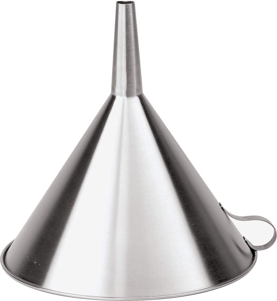 Paderno trechter 12 cm RVS zilver