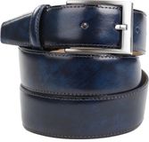 Suitable Heren Leren Broekriem Donkerblauw Maat 95