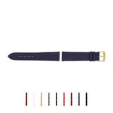 SELVA horlogeband, 14-24 mm, leer, verwisselbaar, vervangende band voor smartwatch, gemaakt in Duitsland