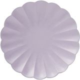 Ciao - Composteerbare FSC kartonnen borden (diameter 23 cm), 8 stuks, lavendelviolet