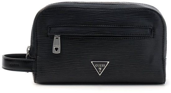 GUESS toilettas Milano Small Necessaire Black zwart