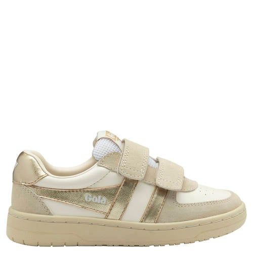 Gola Hawk Mirror sneakers wit/beige/goud