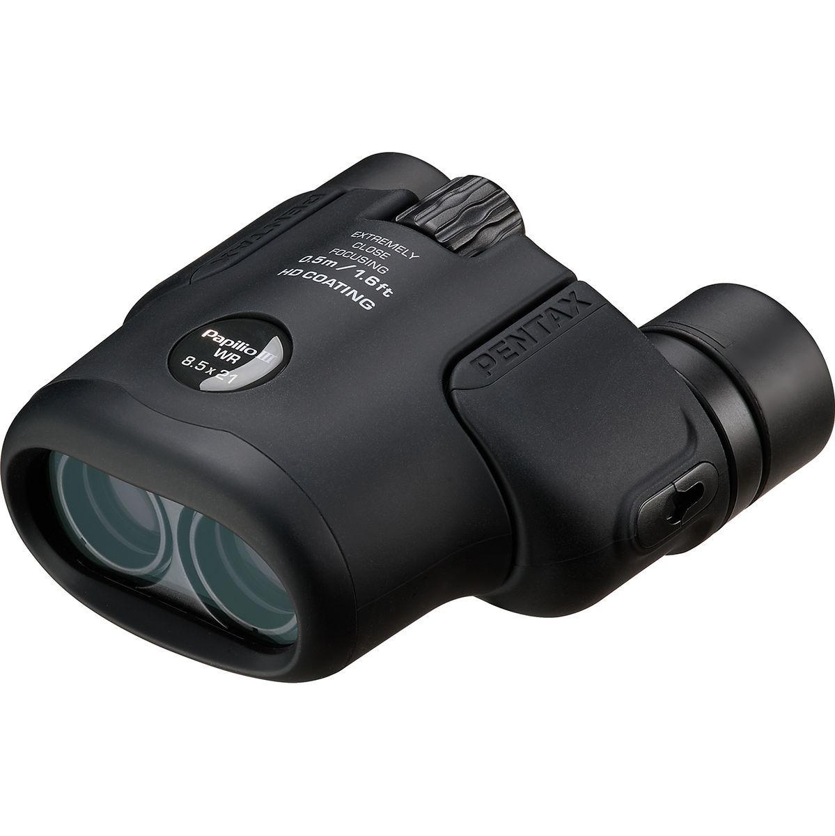 Pentax Papilio III Verrekijker, 8,5 x 21 weerbestendig, Zwart, 50 cm dichtbij scherpstelling, spatwaterdicht, Museum, Buiten, Natuur, Live Sport, HD-coating