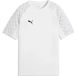 PUMA teamLIGA26 Jersey Jr, 116, Wit Zwart-Plat Lichtgrijs