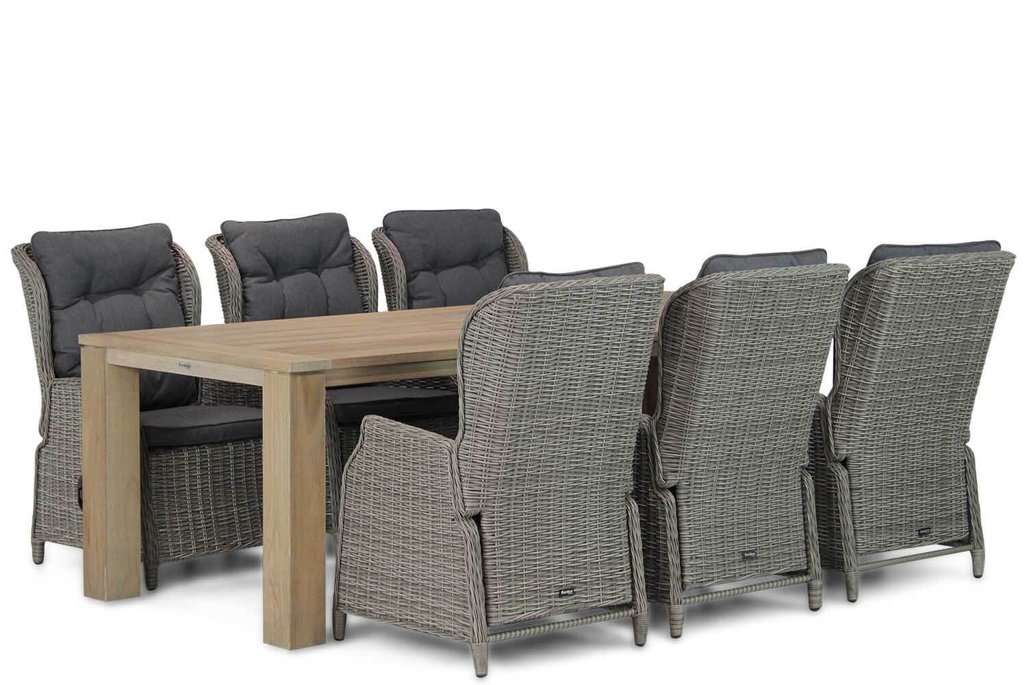 Garden Collections Edingburgh/Brighton 240 cm dining tuinset 7-delig