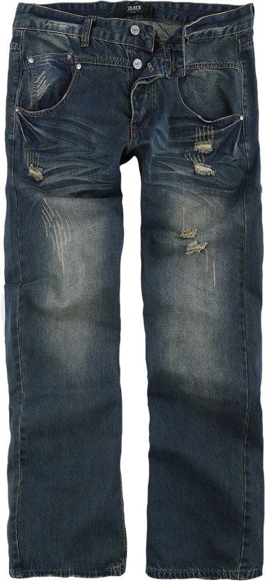 Black Premium by EMP Blauwe destroyed jeans met wassing - Heren - W33L34