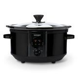 Seeger Mijoteuse - 3.5 Litre - 180 Watt - Fonction de maintien au chaud - Cuve intérieure en céramique - Noir - SGR1730BK