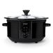 Seeger Mijoteuse - 3.5 Litre - 180 Watt - Fonction de maintien au chaud - Cuve intérieure en céramique - Noir - SGR1730BK