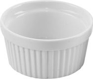 Kokilka, platte schaal, hittebestendig, voor desserts, soufflés, 150 ml