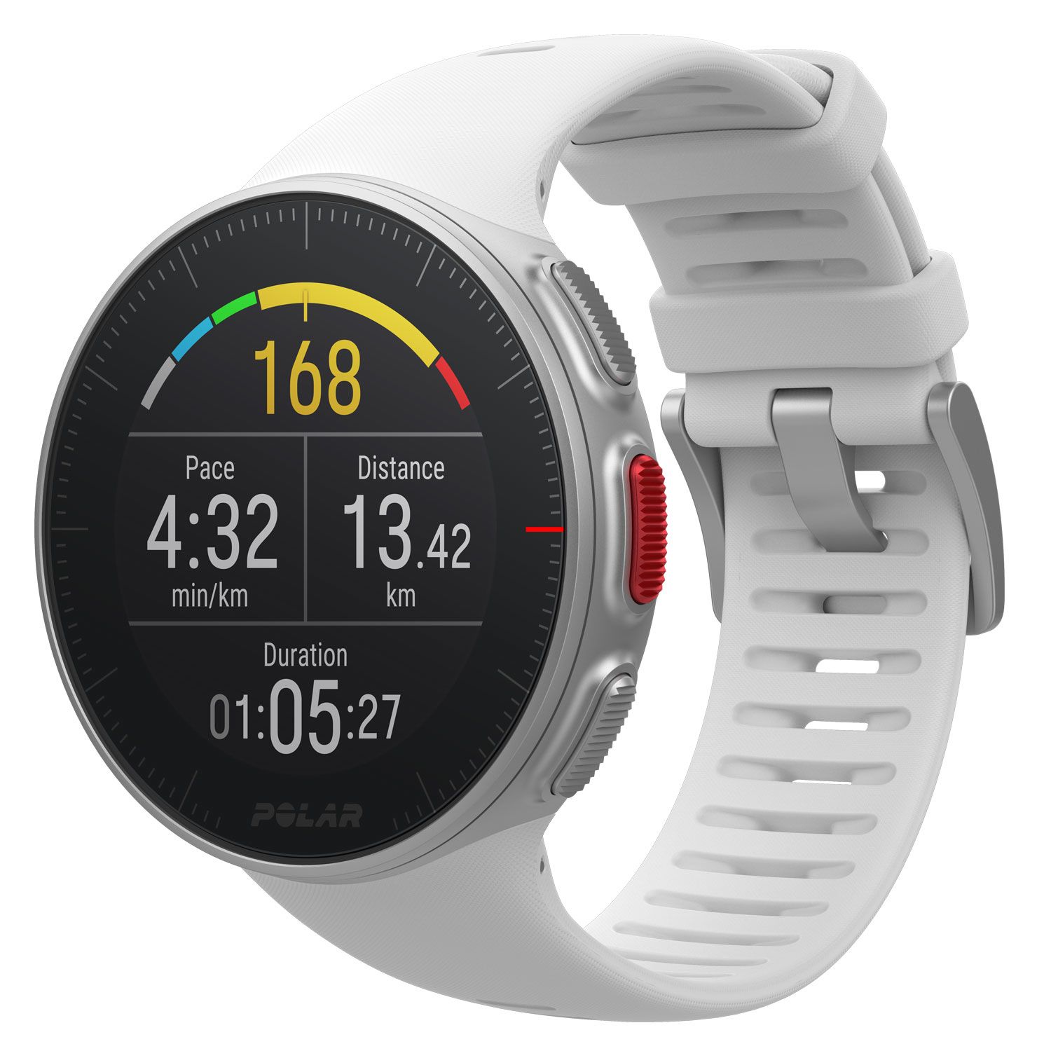 Polar Vantage V - Sport Watch - 1.2" Touchscreen - GPS - White