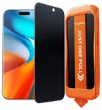 TORRAS Install Master Geschikt voor Apple iPhone Air - Privacy Glass - Screen Protector met Montage Frame - Gemakkelijke Installatie - Volledig Dekkend - Privacy Filter