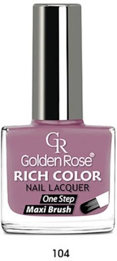 Golden Rose Rich Color paarse nagellak 103 10 5 ml. Topnagellak gemakkelijk en snel